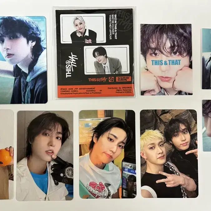 [BUNJANG] Stray Kids Han Jisung This&amp;That Photocard, Lenticular, and Magnet Bundle Set / StrayKids 스트레이키즈 스키즈 This&amp;That 디스앤댓 한 지성 포카 + 랜티큘러 + 마그넷 일괄