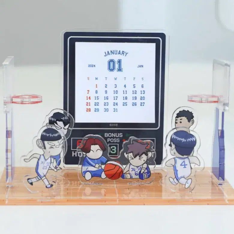 [BUNJANG] Garbage Time 2024 Acrylic Calendar &amp; Sticker Collect Book Bundle / 가비지타임 갑타 2024 아크릴 캘린더 &amp; 띠부 콜렉트북