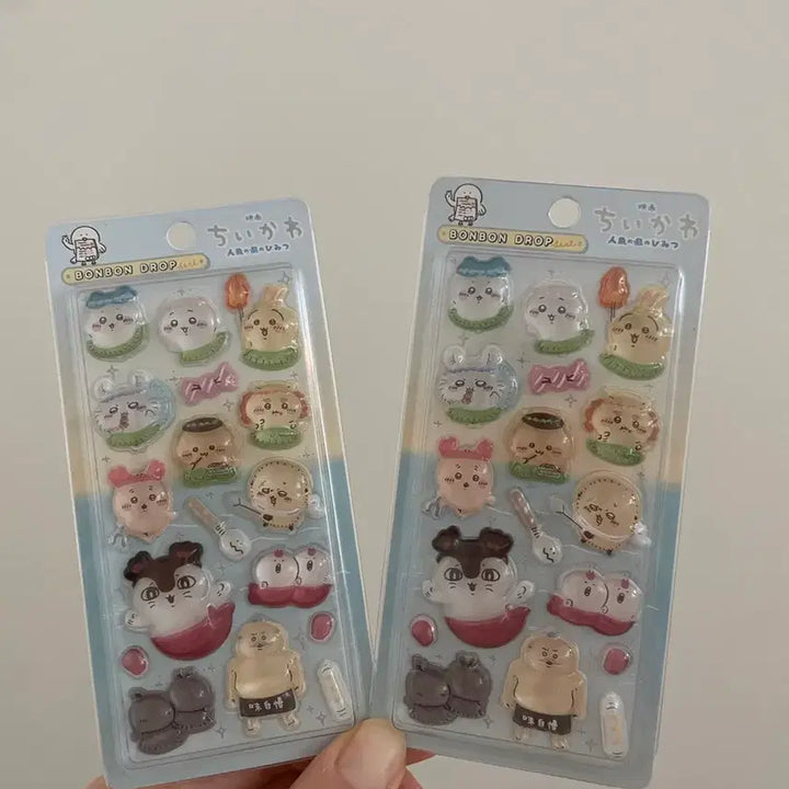 [BUNJANG] Chiikawa Mermaid Island Special Edition Bonbon Sticker / 당일배송) 치이카와 먼작귀 인어섬의 비밀 봉봉 드롭 씰 스티커 영화 극장판 입장 특전 2탄