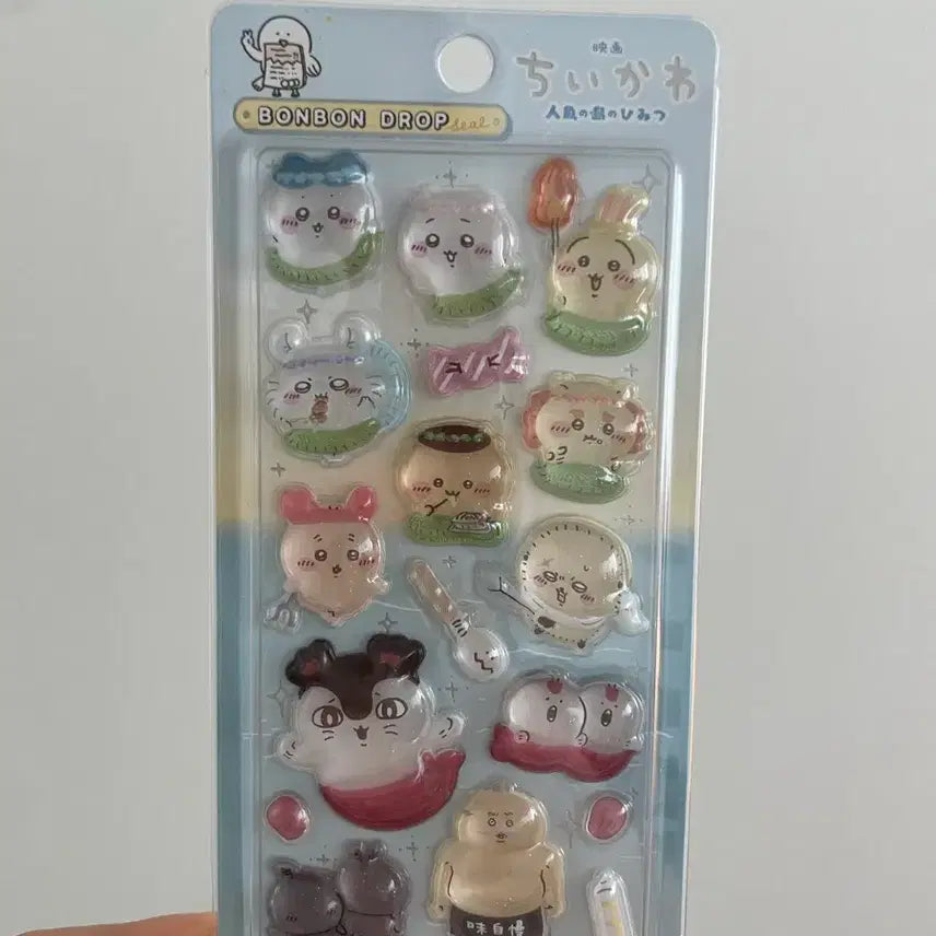 [BUNJANG] Chiikawa Mermaid Island Special Edition Bonbon Sticker / 당일배송) 치이카와 먼작귀 인어섬의 비밀 봉봉 드롭 씰 스티커 영화 극장판 입장 특전 2탄