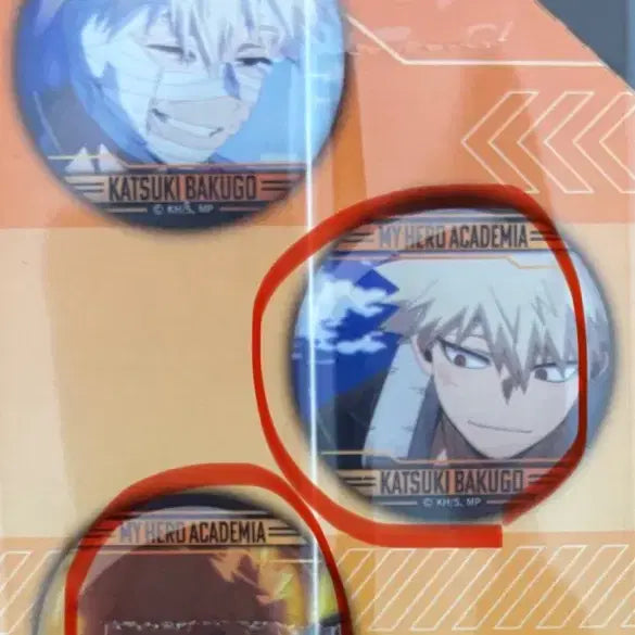 [BUNJANG] My Hero Academia Katsuki Bakugo Bundle Set Can Badge / 일괄) 나히아 바쿠고 카츠키 캔뱃지