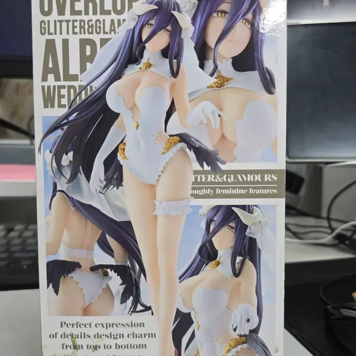 [BUNJANG] Banpresto Overlord Albedo Glitter &amp; Glamours Wedding Ver. Figure (Unsealed) / 개봉]반프레스토 오버로드 알베도 글리터&amp;글래머러스 웨딩 ver. 피규어