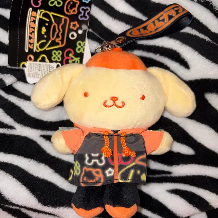 [BUNJANG] Sanrio Pom Pom Purin Vivid Neon Series Keyring / 산리오 폼폼푸린 키링 비비드 네온 시리즈