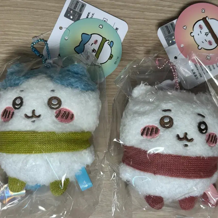 [BUNJANG] Chiikawa Hachiwara Scarf Mascot - New / 중치마 하치와레 목도리 마스코트 새상품