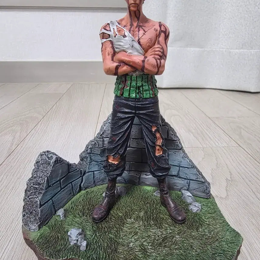 [BUNJANG] One Piece Zoro Resin Statue / 아무일도 없었다 조로 레진