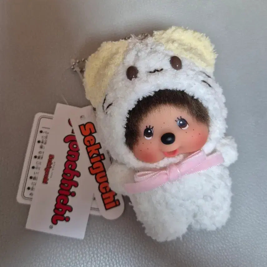 [BUNJANG] Monchhichi Marshmallow Custom Keychain / 몬치치 마슈마로 커스텀