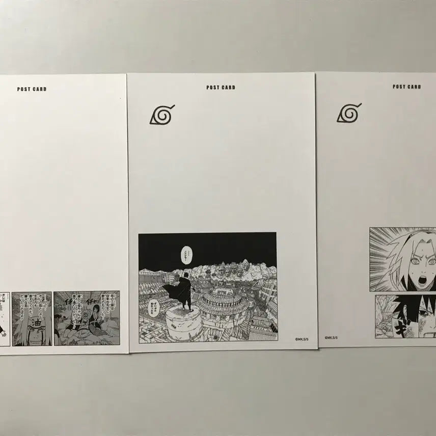 [BUNJANG] Naruto Jump Shop Official Metallic Postcard Bundle (Naruto, Sasuke, Sakura) / 나루토 점프샵 공식 메탈릭 엽서 일괄 (나루토/사스케/사쿠라)