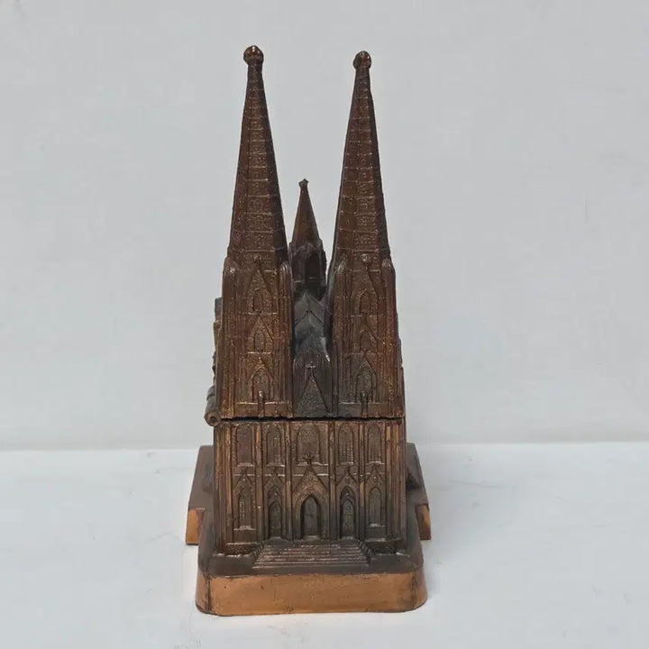 [BUNJANG] Antique Cathedral Music Box - German/French Design / 2번 앤틱 성당 오르골 금속 프랑스 독일 성당 성물 오르골 가톨릭