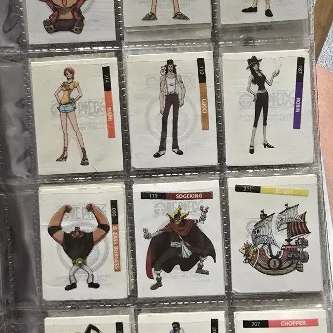 [BUNJANG] Sanlip One Piece Tteokbokki Seal Bundle Set / 삼립 원피스 띠부띠부씰 일괄