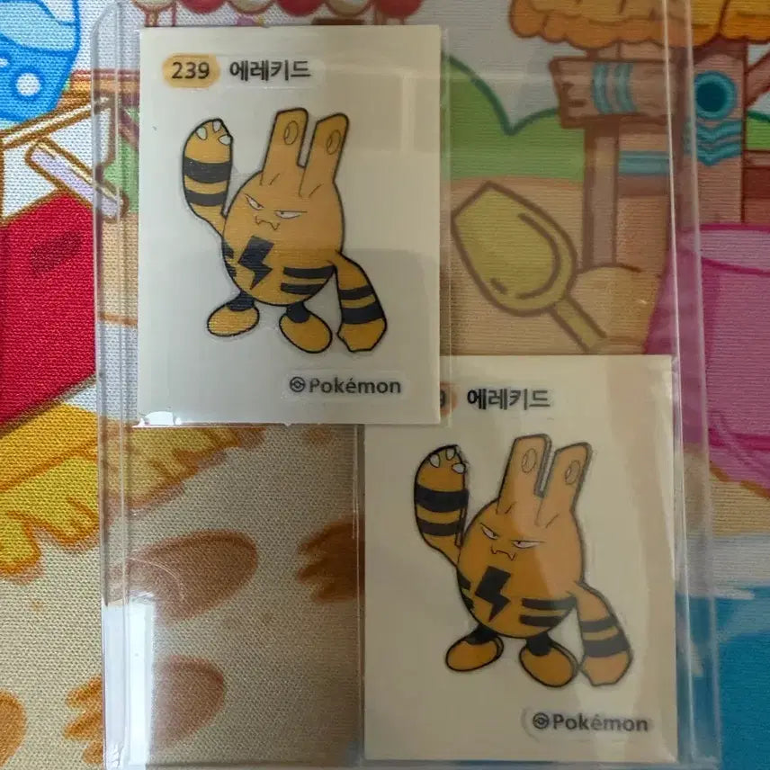 [BUNJANG] Pokemon Sticker - Elekid / 포켓몬스터 띠부씰 - 에레키드 (개별 가격)