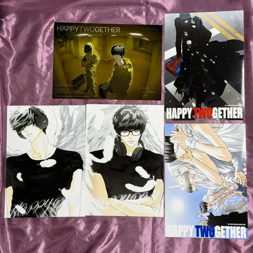 [BUNJANG] Happy Together Printie Print Photo Set (5 Types, Glossy) / 해피투게더 프린티 프박 포스터 5종 세트 유광 고광택