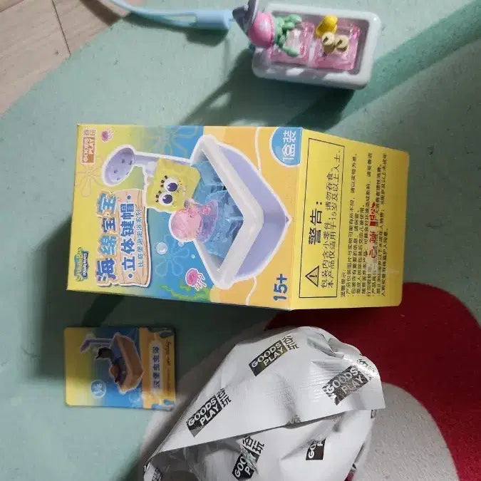 [BUNJANG] SpongeBob Bath Series Squilliam "Squidward" &amp; Cockroach "Patrick" Keycaps / 스펀지밥 욕조키캡 바퀴벌레(미개봉)+징징이(본품만 있음)