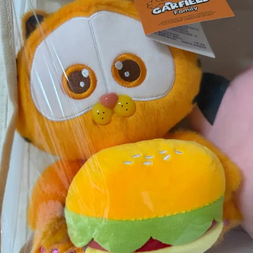 [BUNJANG] Garfield Family Hamburger Plush / 가필드 패밀리 햄버거 인형