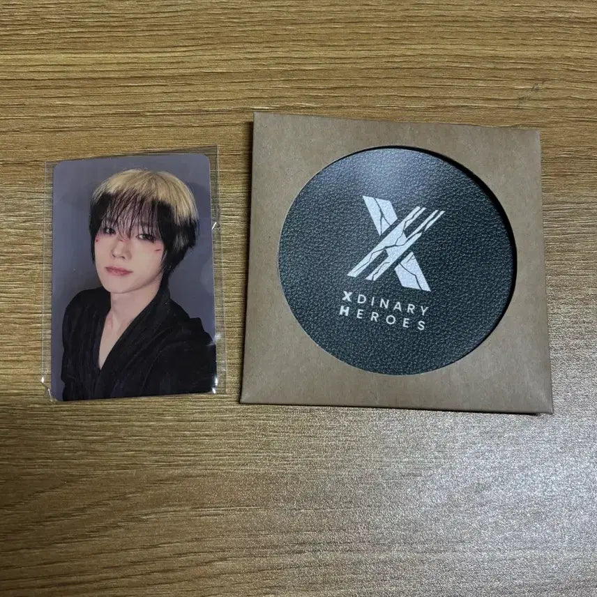 [BUNJANG] XDINARY HEROES Jungsu Deadend Studio Live Photocard &amp; Leather Coaster / 엑디즈 정수 데드앤드 공방 포카&amp;가죽코스터