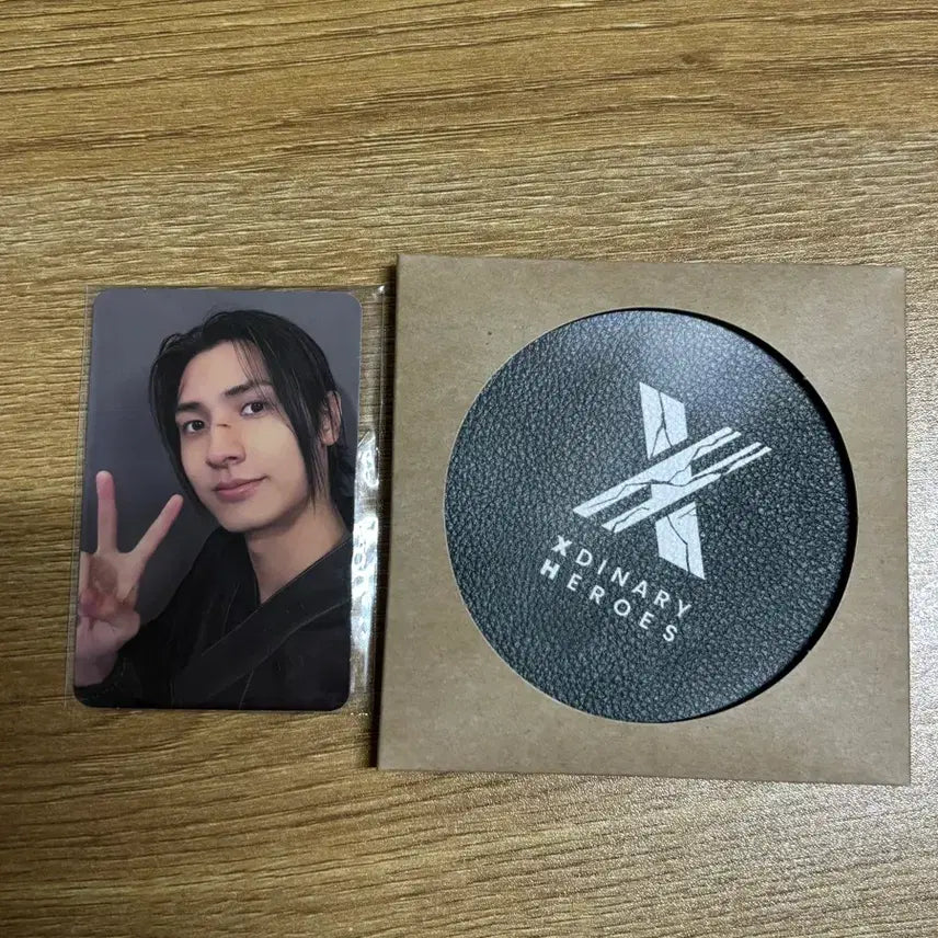 [BUNJANG] XDINARY HEROES Jooyeon Deadend Photocard &amp; Leather Coaster / 엑디즈 주연 데드앤드 공방 포카&amp;가죽코스터
