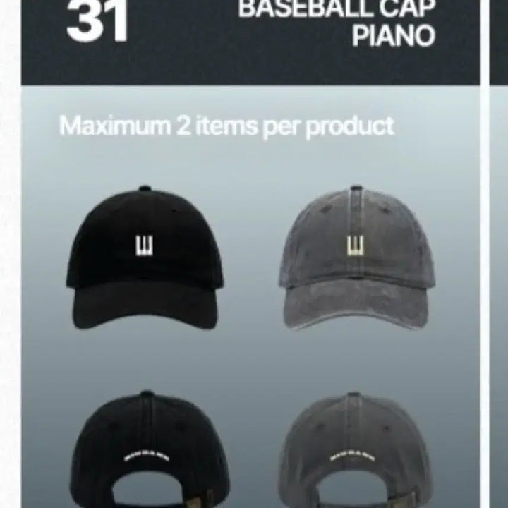 [BUNJANG] BIGBANG 20th Anniversary Media Exhibition Baseball Cap Charcoal / 차콜)빅뱅 20주년 기념 미디어 전시회 베이스볼 캡 피아노