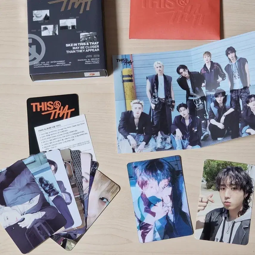 [BUNJANG] Stray Kids THIS&amp;THAT Fans ver. Photocard Set / 스트레이키즈 앨범 THIS&amp;THAT FANS ver. 포토카드 포함