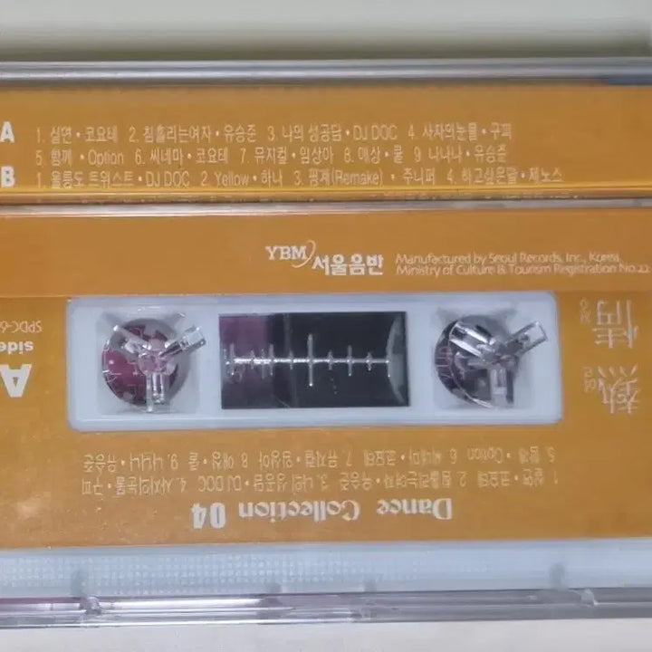 [BUNJANG] Various Artists Dance Collection 4 Cassette Tape (Sealed) / 가요 컴필레이션 댄스 컬렉션4 (미개봉 카세트테이프)