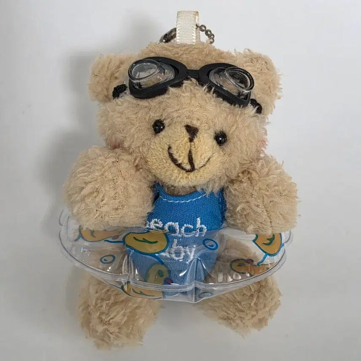 [BUNJANG] Beach Baby Summer Vacation Teddy Bear Keychain / 비치베이비 여름휴가 테디베어 곰돌이 키링