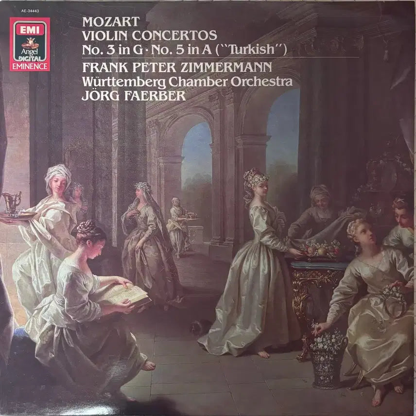 [BUNJANG] Mozart Violin Concerto No. 3 &amp; 5 "Turkish" - Frank Peter Zimmermann (EMI Angel Eminence, German Press) NM / 모차르트 바이올린 협주곡 3번 5번 앨범 (EMI)