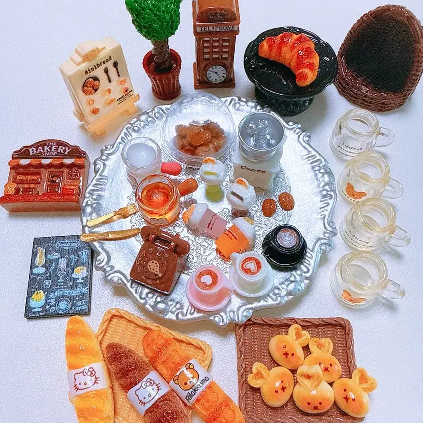 [BUNJANG] Outdoor Cafe Bakery Collection Miniature Set / 야외 대형카페 베이커리 컬렉션