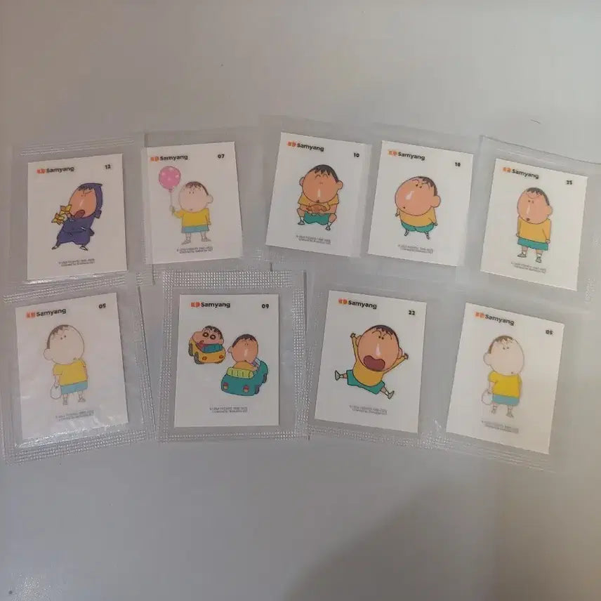 [BUNJANG] Samyang Crayon Shin-chan Matt sticker 16 Piece Bundle Set / 삼양 맹구 짱구 띠부씰 16개  일괄