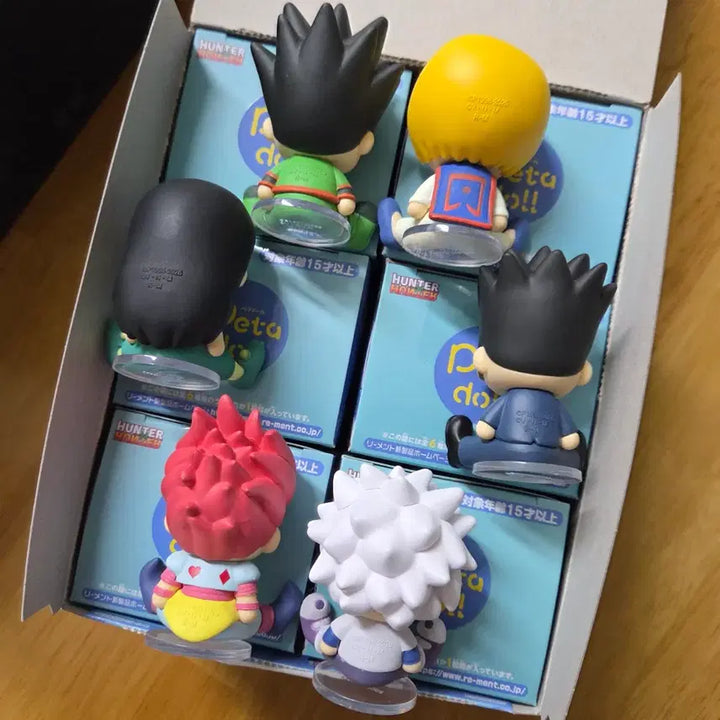 [BUNJANG] Hunter x Hunter Hunter Exam PetaDoll 6-Piece Full Set Gacha Figure / [헌터x헌터] 헌터시험 페타돌 6개 풀세트 가챠 피규어