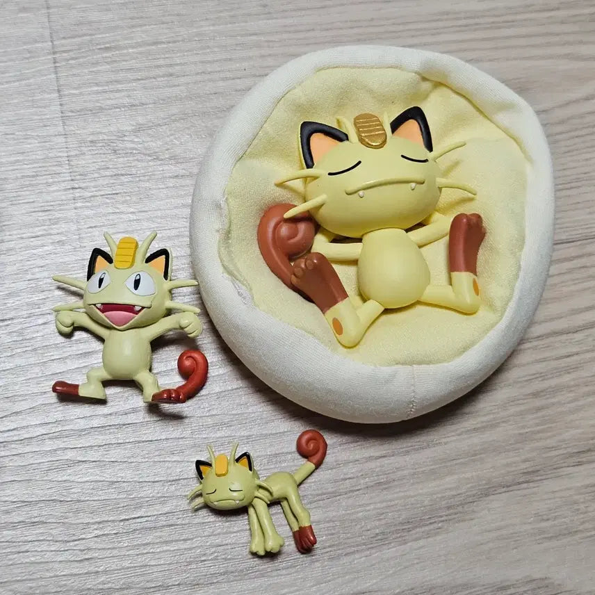 [BUNJANG] Pokemon Meowth 3 Types Figure Set / 포켓몬스터 포켓몬 냐옹이 냐옹 피규어 3종