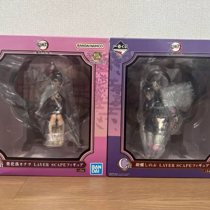 [BUNJANG] Demon Slayer Kanawo &amp; Shinobu Folding Screen Figures Set (Sealed) / (미개봉)귀멸의칼날 제일복권 B상 카나오, C상 시노부 병풍 피규어 일괄판매