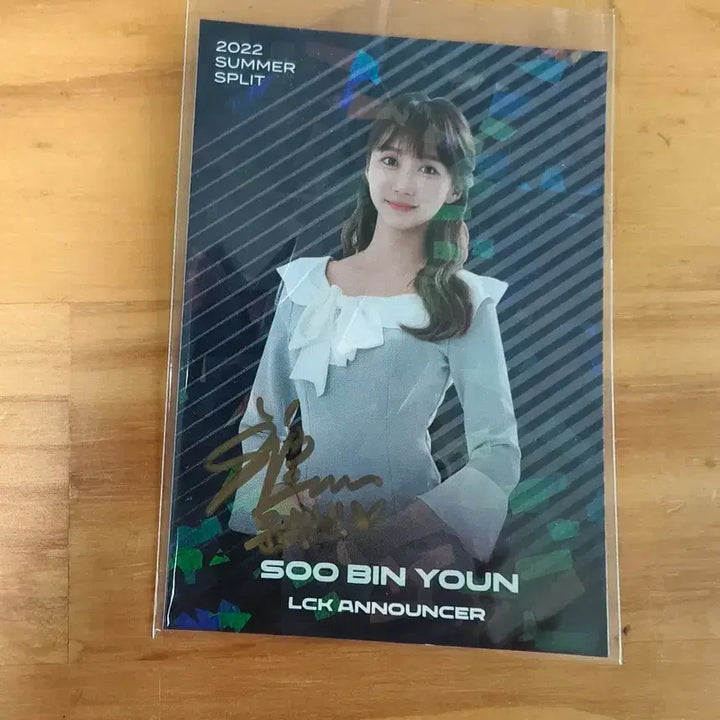 [BUNJANG] 2022 Summer Split Yoon Soo-bin LCK Announcer Photocard / 2022 서머 스플릿 윤수빈 LCK 아나운서 포토카드