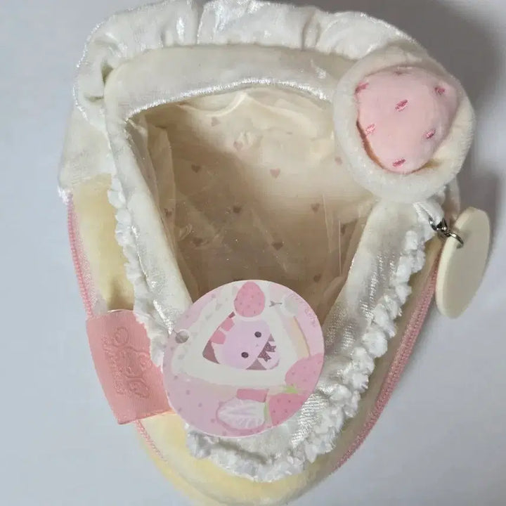 [BUNJANG] 10cm Plush Doll Strawberry Cream Cake Bag Pouch / 10cm 인형 딸기 생크림 케이크 가방 파우치