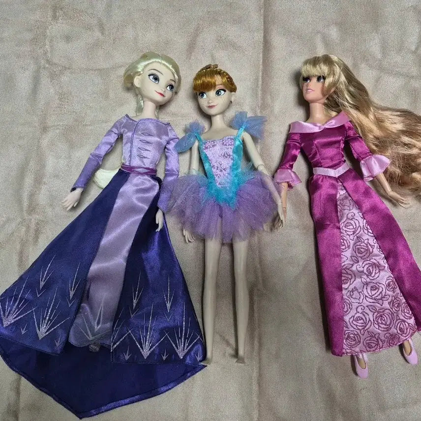 [BUNJANG] Disney Classic Doll Set Elsa, Anna, Aurora / 디즈니 인형, 클래식 돌