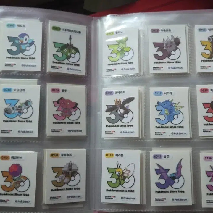 [BUNJANG] Pokemon 30th Anniversary New Logo Sticker Collection (64 types) / 3000부터포켓몬 띠부씰 신상 30주년뉴로고씰 64종