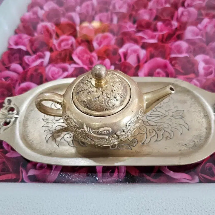 [BUNJANG] Antique Brass Teapot Set / 놋 찻주전자 세트
