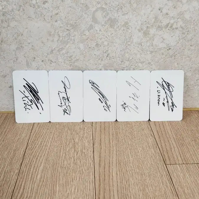 [BUNJANG] TVXQ! 5-Member Fan-Made Photocard Set (Signed Back) / [팬메이드] 동방신기 5인 고화질 포토카드 5종 세트 (사인 뒷면)