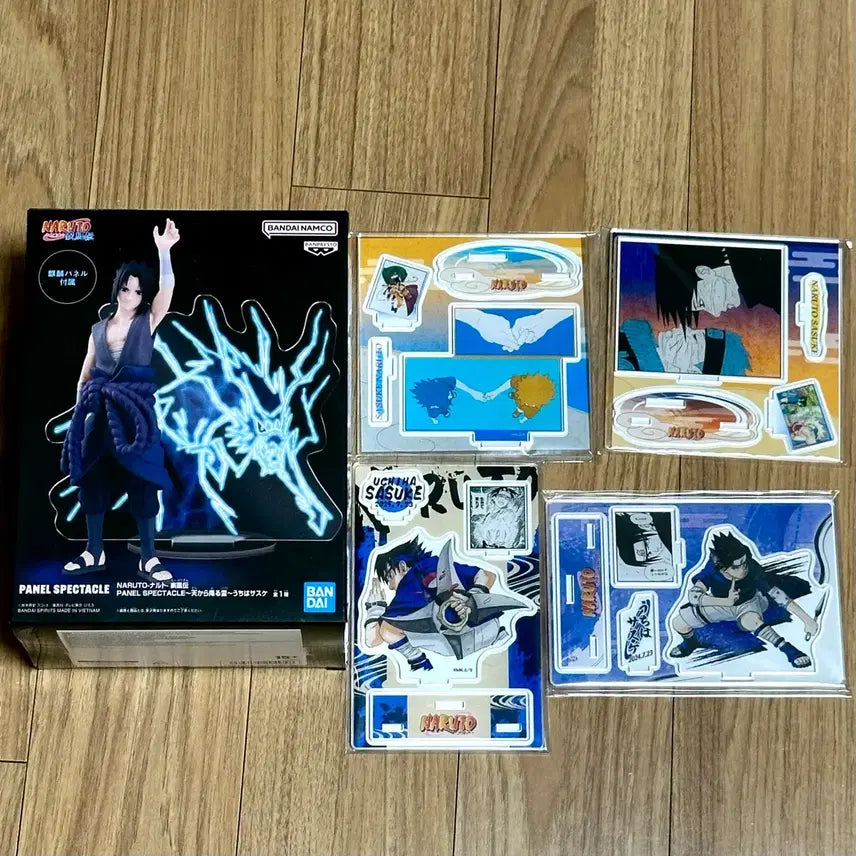 [BUNJANG] Naruto Sasuke 4-Type Diorama Bundle Set / 나루토 사스케 디오라마 4종, 사스케 피규어 일괄