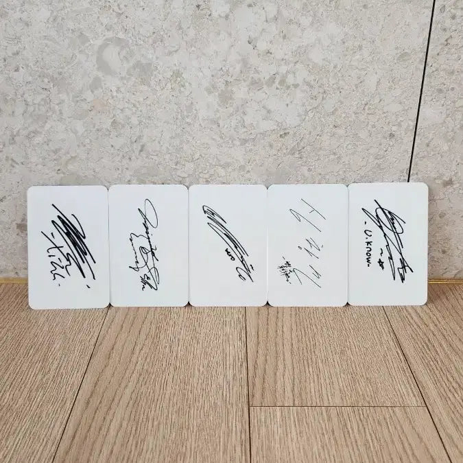 [BUNJANG] TVXQ! 5 Members Fanmade Photocard Set (Signed Back) / [팬메이드] 동방신기 5인 고화질 포토카드 5종 세트 (사인 뒷면)