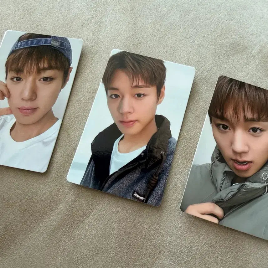 [BUNJANG] Park Ji Hoon Superdry Photocard Set (3 pcs) + A2 Bromide (1 pc) / 박지훈 슈퍼드라이 포카3장 + 브로마이드 A2 사이즈 1장