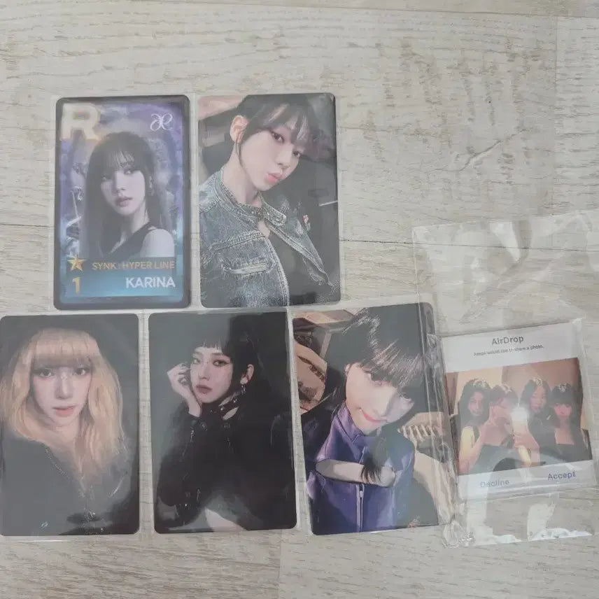 [BUNJANG] aespa Karina Photocard Bundle Set (6 Types) / 에스파 카리나 포토카드 6종 일괄