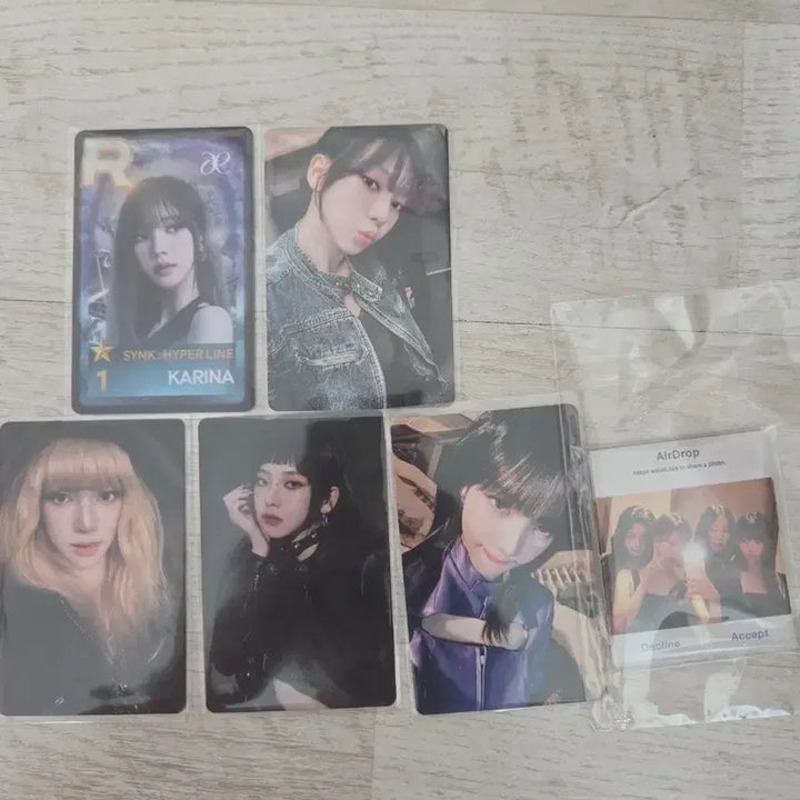 [BUNJANG] aespa Karina Photocard Bundle Set (6 Types) / 에스파 카리나 포토카드 6종 일괄