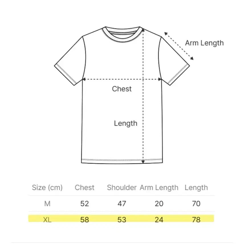 [BUNJANG] Cant Be Blue Official Logo T-Shirt White XL / 미개봉) 캔트비블루 공식 로고 티셔츠 XL