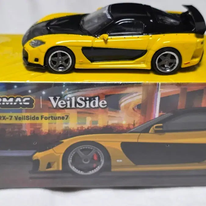 [BUNJANG] Tarmac Works Mazda RX-7 VeilSide Fortune 7 Yellow / 타막 마쯔다 RX-7 VeilSide Fortune7 옐로우