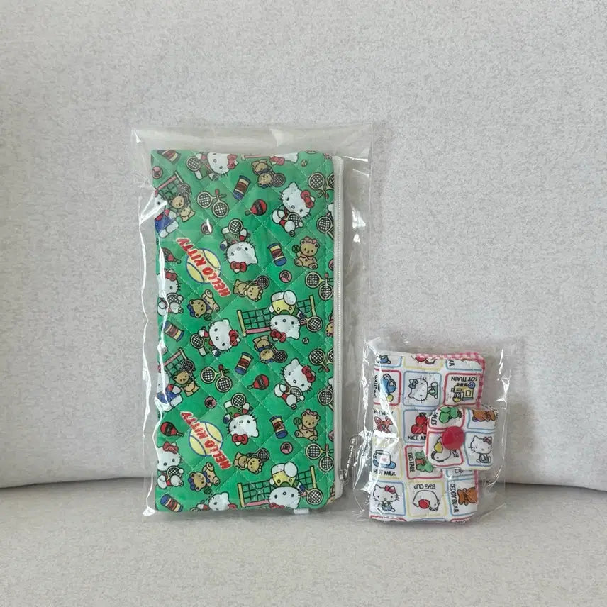 [BUNJANG] Jjaengyi Handmade Kitty Pen Pouch Card Wallet Bundle Set / 일괄) 쟁잉 키티 펜파우치 카드지갑 핸드메이드