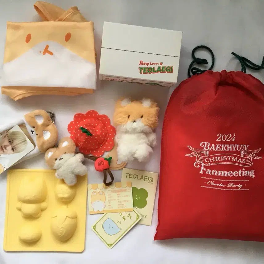 [BUNJANG] Baekhyun Christmas Fanmeeting POB Bundle Set / 백현 터래기 &amp; 크리스마스 팬미팅 특전 일괄 판매