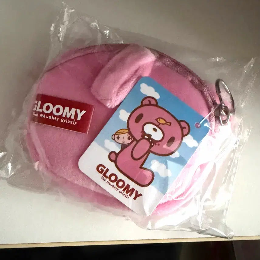 [BUNJANG] Gloomy Bear Pop-Up Pouch Pink / 글루미 베어 팝업 파우치 핑크