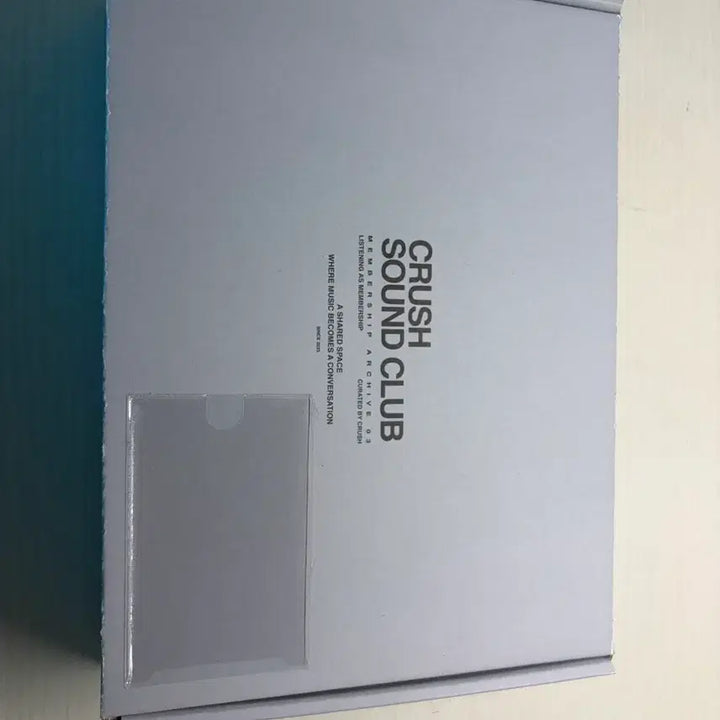 [BUNJANG] CRUSH SOUND CLUB Membership Archive Box / CRUSH SOUND CLUB 멤버십 아카이브 박스