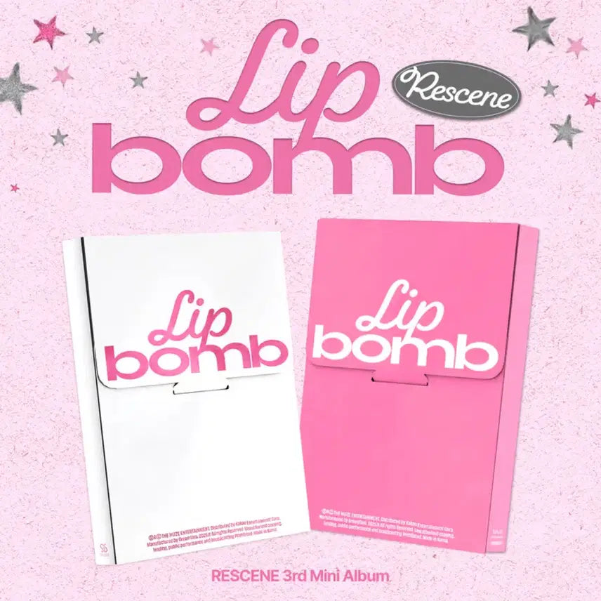 [BUNJANG] Ressiene Lip Balm Album Set (White, Pink) Sealed / 리센느 립밤 앨범 미개봉 세트
