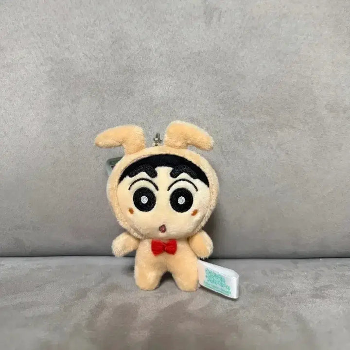 [BUNJANG] Crayon Shin-chan Glass Rabbit Costume Shin-chan 8cm Keyring Plush / 정품 짱구는못말려 유리토끼 코스튬 짱구 8cm 키링 인형