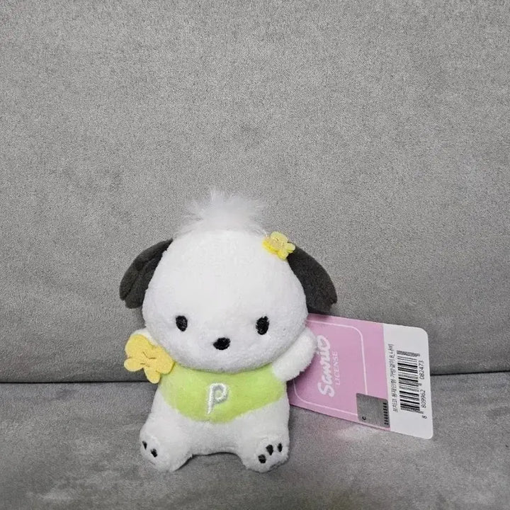 [BUNJANG] Sanrio Pochacco Butterfly 8cm Keychain Plush / 정품 산리오 포차코 나비 8cm 키링 인형