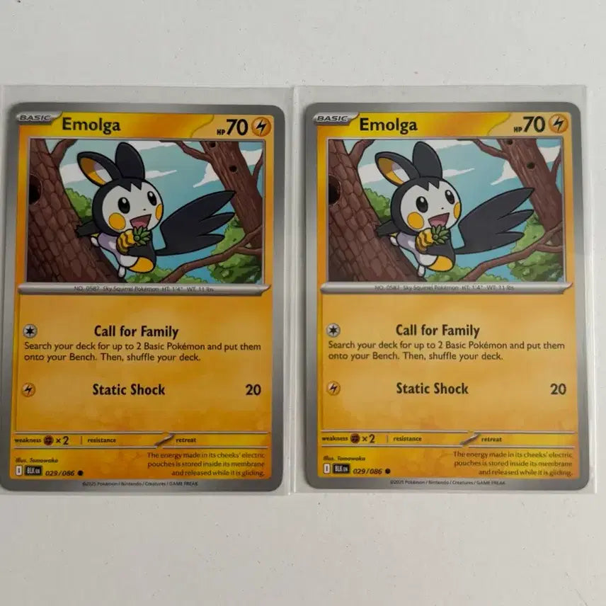 [BUNJANG] Pokemon Emolga (North American Version) Trading Card / 포켓몬카드 에몽가 (북미판)